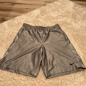 Nike silver basketball shorts